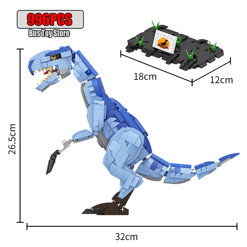 939pcs T-Rex Dinosaur Building Blocks Sets Craft Toys Triceratops Tyrannosaurus Rex Dinosaur Toys for Kids Boys Christmas Gifts