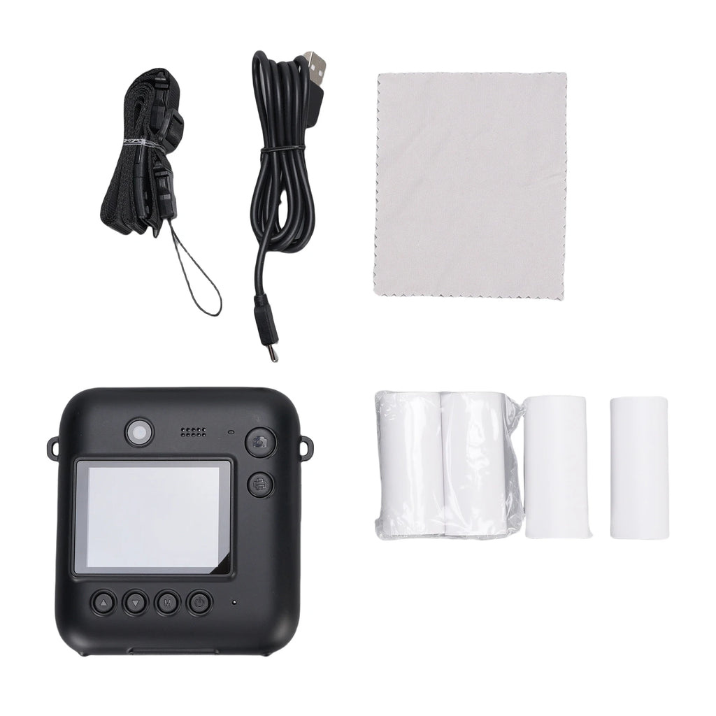 Kids Instant Print Camera 48MP Dual Lens Student Digital Cameras for Selfie Photography 1080P Kids Instant Print Camera