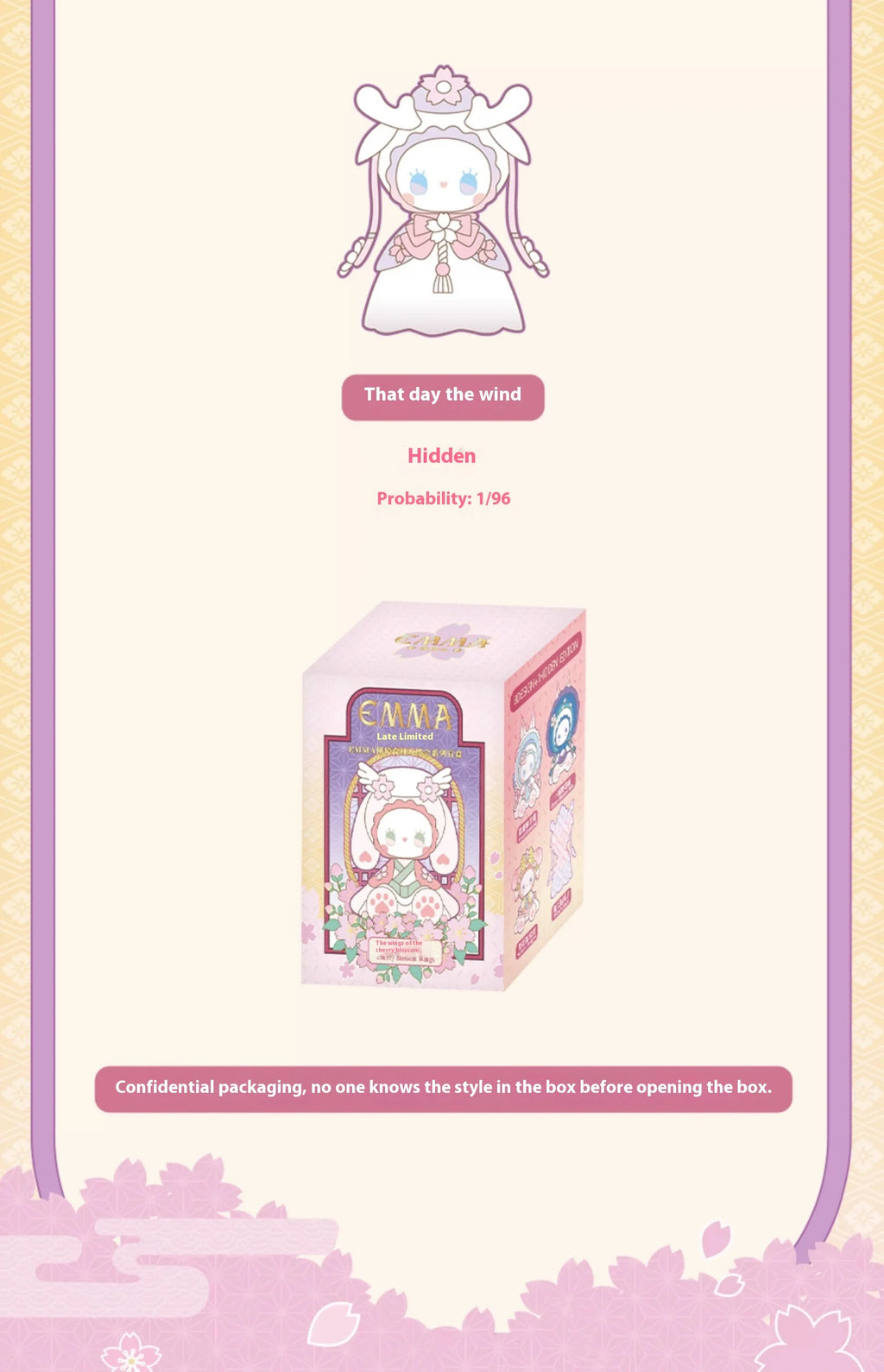 Emma Secret Forest Evening Cherry Blossoms Blind Box Girl Birthday Gift Creative Desktop Ornament Doll Collection Mysterious Box