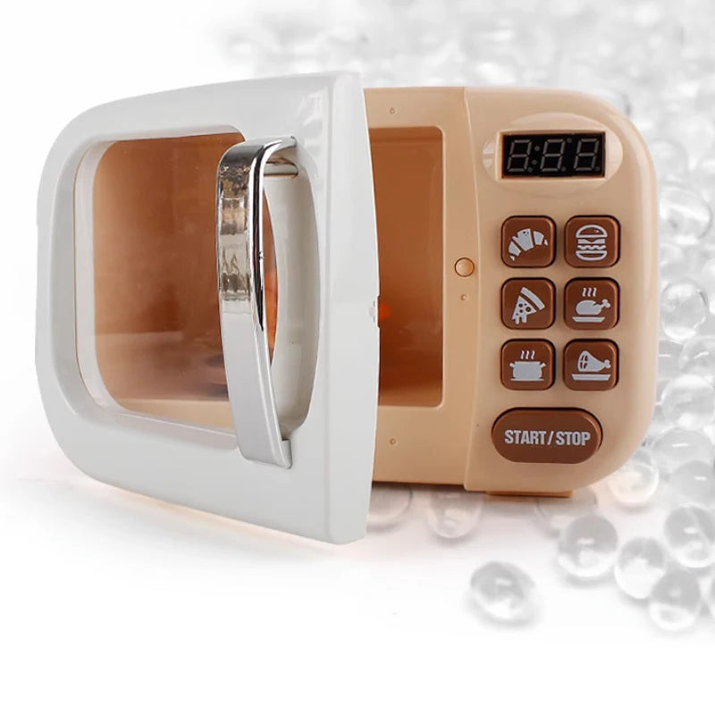 Children's Pretend Play Toys Simulation Electric Kitchen Microwave Oven Toys Educational Gift Girls Toy Kitchen Accessories Girl