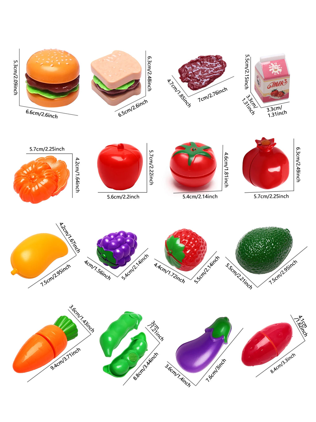 Kitchen Cute Fun Play Home Toys Simulation Fruit Kitchenware Vegetable Pizza