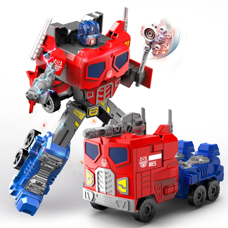 New Transformation Robot Toys Creative Inertia Truck Model Transformation Warrior Model Toys Children's Boys Birthday Gift Toys