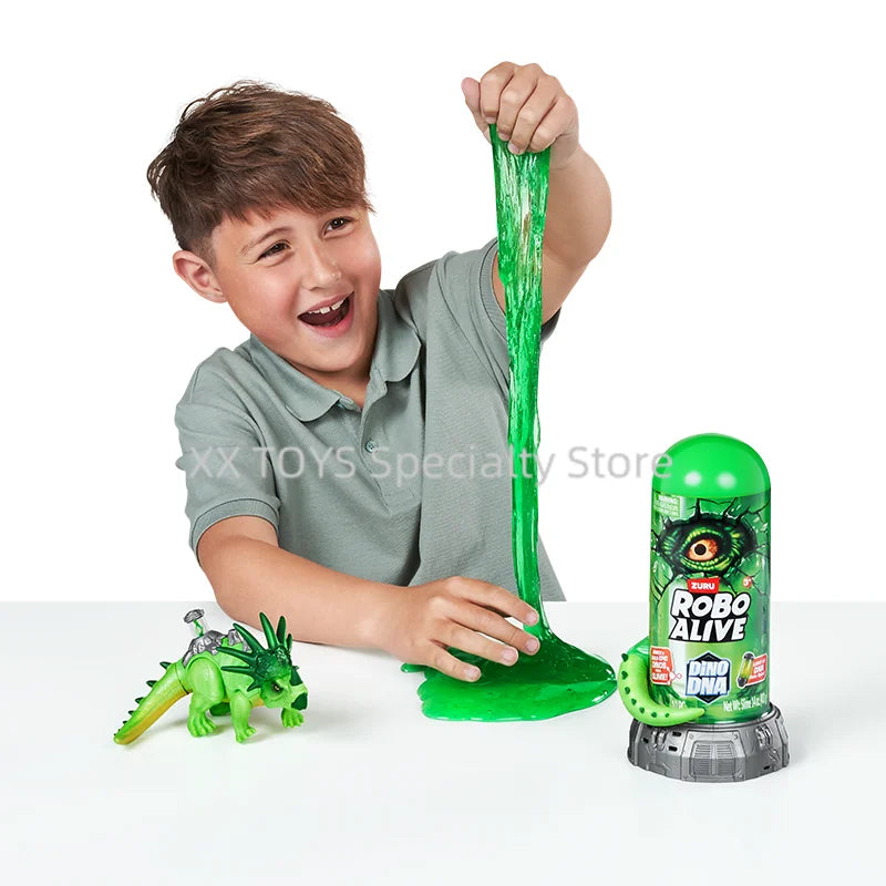 ZURU Robo Alive Dino DNA Series Dinosaur Playset Tyrannosaurus Rex Ceratopsian Velociraptor Boys Treasure Hunt Surprise Toys
