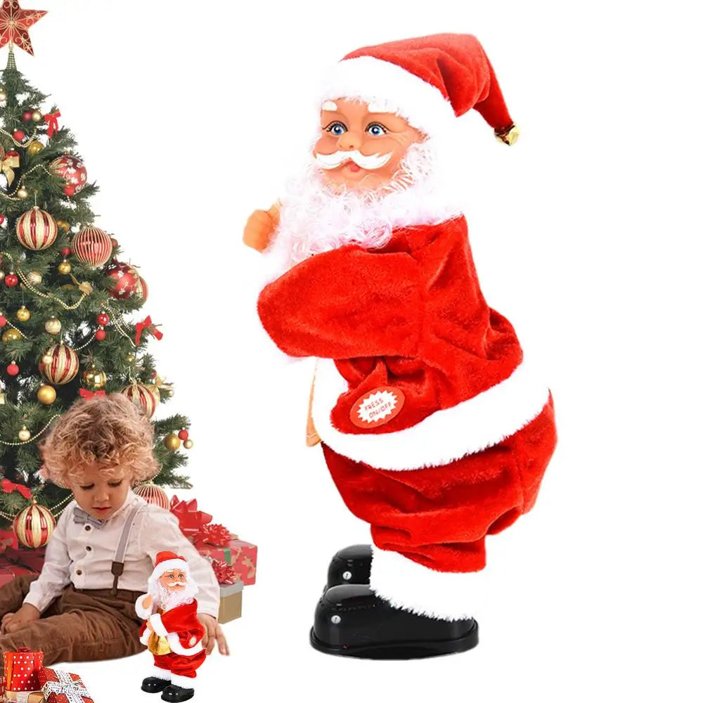 Santa Claus Doll Twerking Santa Soft Santa Claus Figurines Animated Dolls Dancing Santa Claus Interactive Kids For Christmas