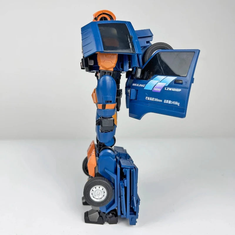 In Stock Transformed Toys Lijiang Wuling Automobile Robot Alloy Entrepreneurship Artifact Micro-Card Truck Model