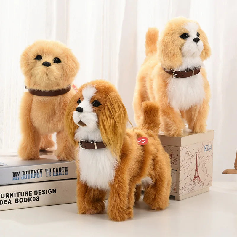 New Simulation Robot Dog Electronic Pet Sound Control Walking Nodding Music Touch Control Robot Animal Pet Children Toy Gifts