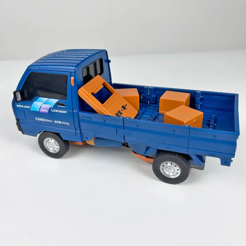 In Stock Transformed Toys Lijiang Wuling Automobile Robot Alloy Entrepreneurship Artifact Micro-Card Truck Model