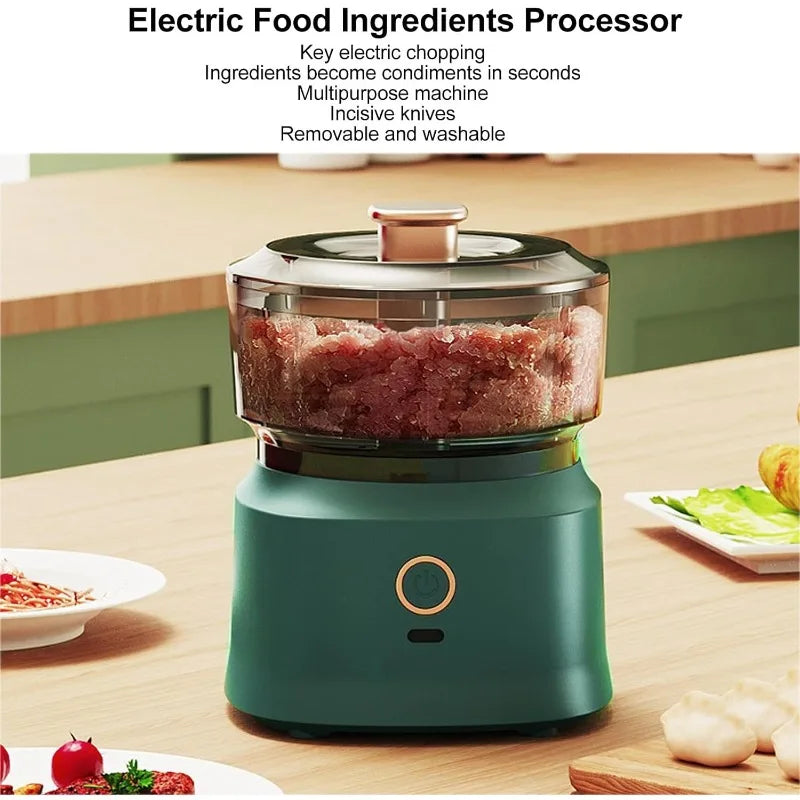 Mini Home Food Machine Baby Food Multi Functional Cooking Machine Meat Grinder Stirring Cooking Kitchen 350ML Wireless Charging