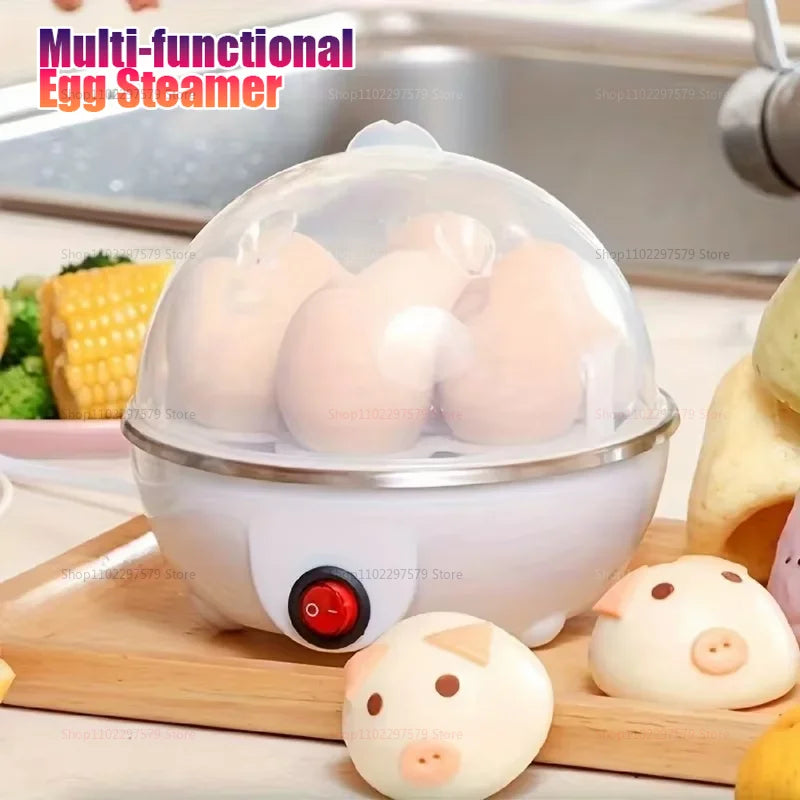 Electric Egg Cooker Steamer Boiler for 14 Eggs Two Layer Soft Medium Hard Boiled Egg Maker with Auto Shut Off Kitchen Appliance