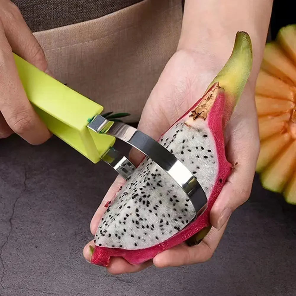 4 in 1 Watermelon Slicer Cutter Scoop Fruit Carving Knife Cutter Fruit Platter Fruit Dig Pulp Separator Kitchen Tools Gadgets