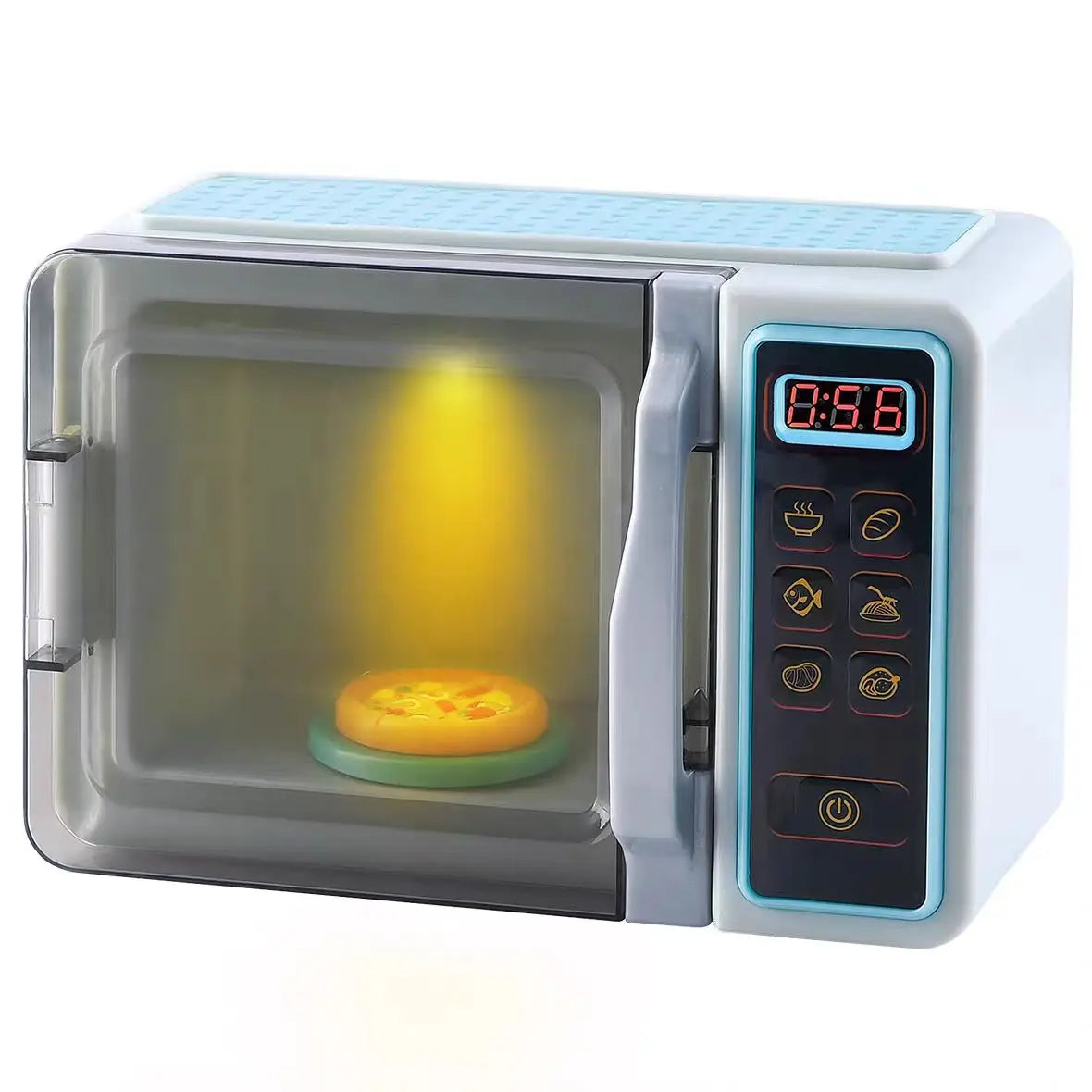 Play Go Simulation Microwave Oven Kitchen Series Sound and Light Mini Home Appliances Children's Play Toys