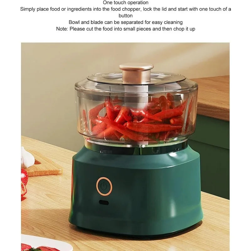 Mini Home Food Machine Baby Food Multi Functional Cooking Machine Meat Grinder Stirring Cooking Kitchen 350ML Wireless Charging