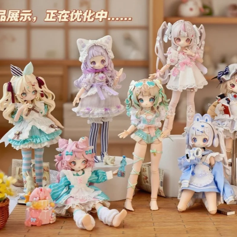 1/8 Mjd Blind Box Onemore Movable Eight-Point Doll Toy Dessert Party Figurine Desktop Ornament Exquisite Collectible Gift