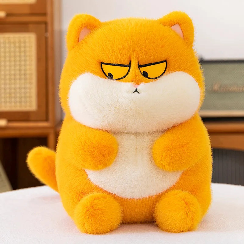 1PC 23cm/9.05in New drag and drop expression cat plush toy doll kitten doll child companion rag doll