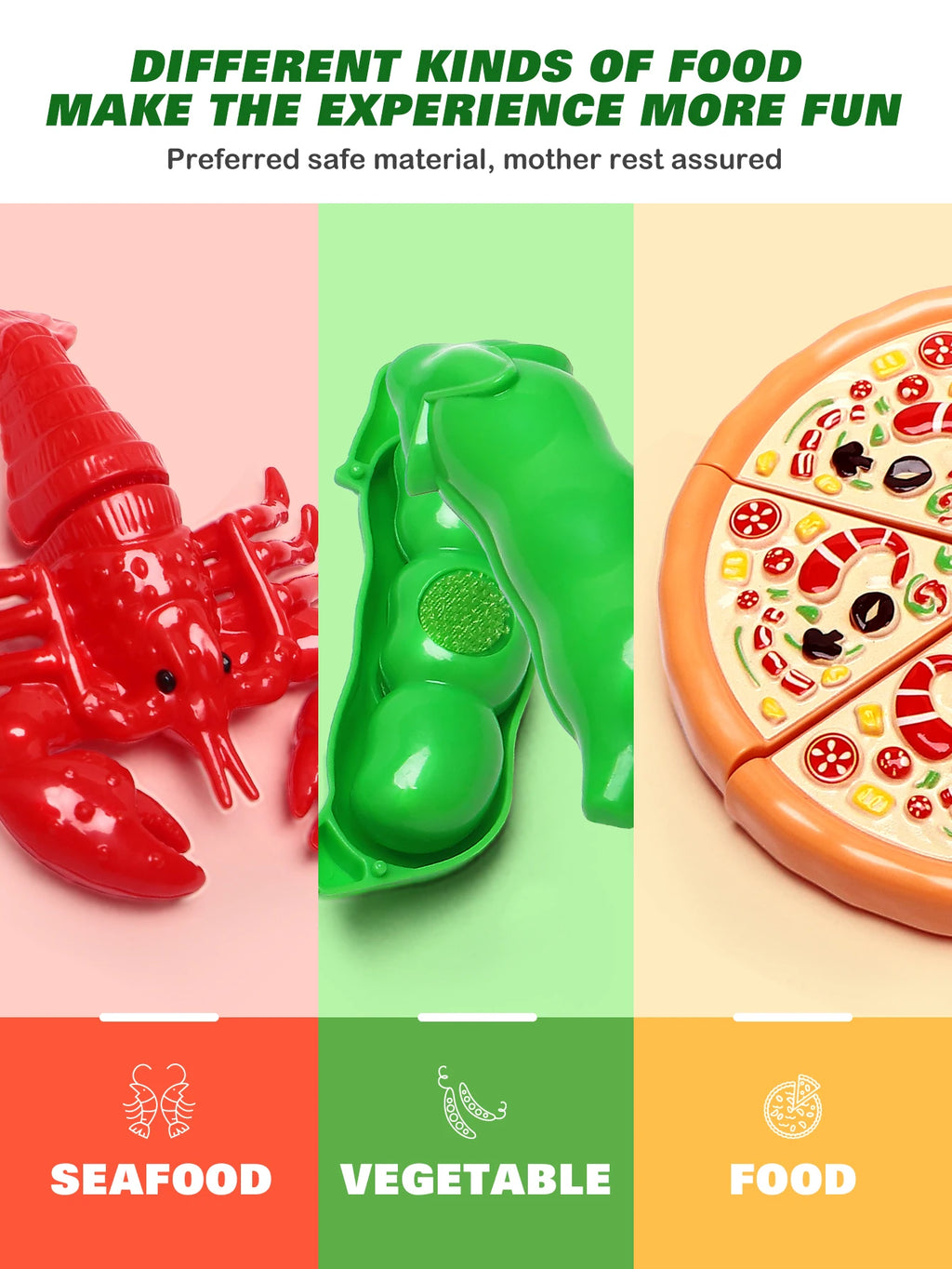 Kitchen Cute Fun Play Home Toys Simulation Fruit Kitchenware Vegetable Pizza