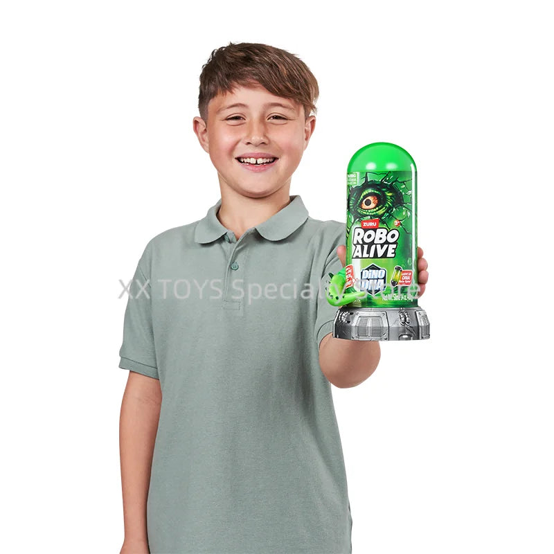 ZURU Robo Alive Dino DNA Series Dinosaur Playset Tyrannosaurus Rex Ceratopsian Velociraptor Boys Treasure Hunt Surprise Toys