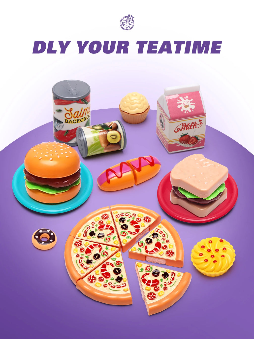 Kitchen Cute Fun Play Home Toys Simulation Fruit Kitchenware Vegetable Pizza