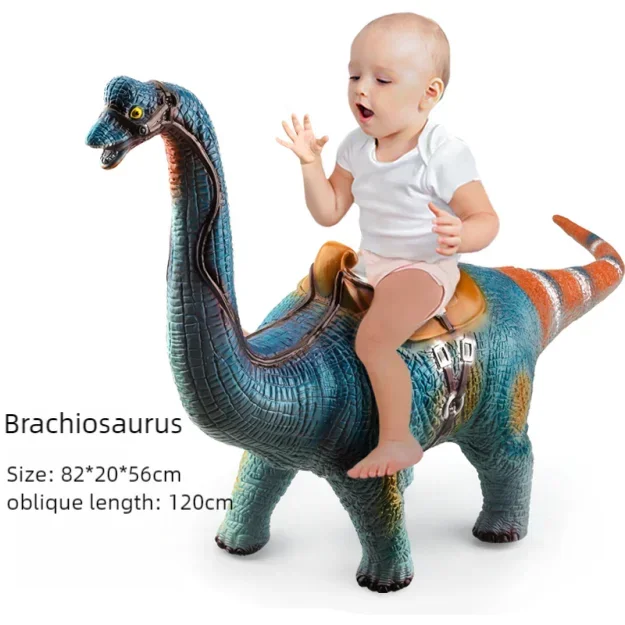 Super Jurass T-Rex Large Dinosaur Model Toys Big Mount Brachiosaurus Park 100cm Soft Puppets Dinosaur Worlds Toy for Kids Boys