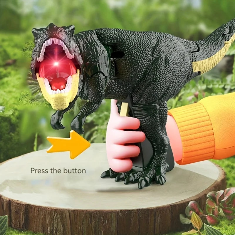 Interactive Tyrannosaurus Rex Dinosaur Toy – Press-Activated Head Swing & Bite Action, Realistic Roar Dino for Kids