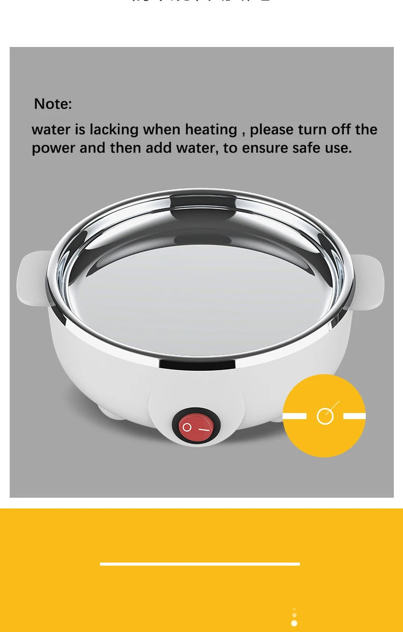 Electric Egg Cooker Steamer Boiler for 14 Eggs Two Layer Soft Medium Hard Boiled Egg Maker with Auto Shut Off Kitchen Appliance