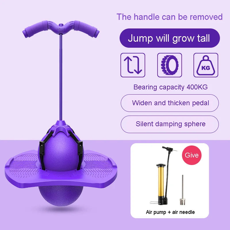 Outdoor Toys Bouncing Ball With Handle Pump Balance Platform Bouncy Jump Pogo Ball For Kids Playground Sports Competition Toy