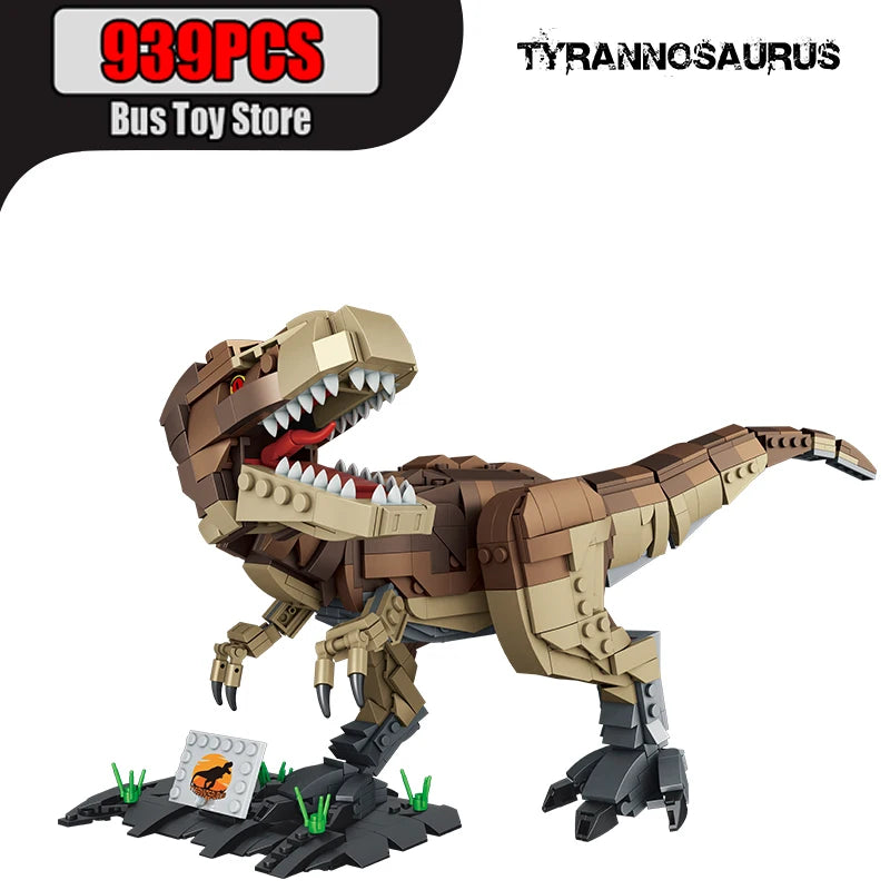 939pcs T-Rex Dinosaur Building Blocks Sets Craft Toys Triceratops Tyrannosaurus Rex Dinosaur Toys for Kids Boys Christmas Gifts