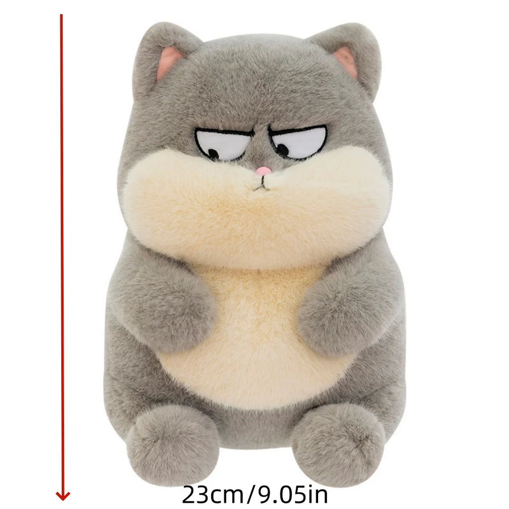 1PC 23cm/9.05in New drag and drop expression cat plush toy doll kitten doll child companion rag doll