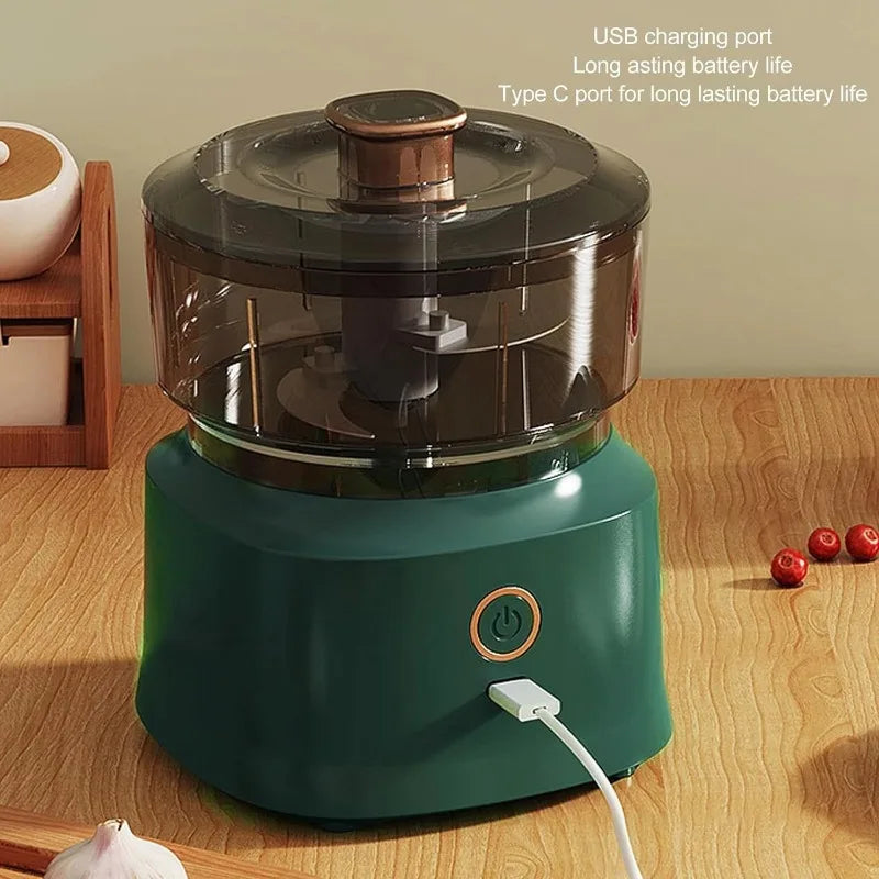 Mini Home Food Machine Baby Food Multi Functional Cooking Machine Meat Grinder Stirring Cooking Kitchen 350ML Wireless Charging